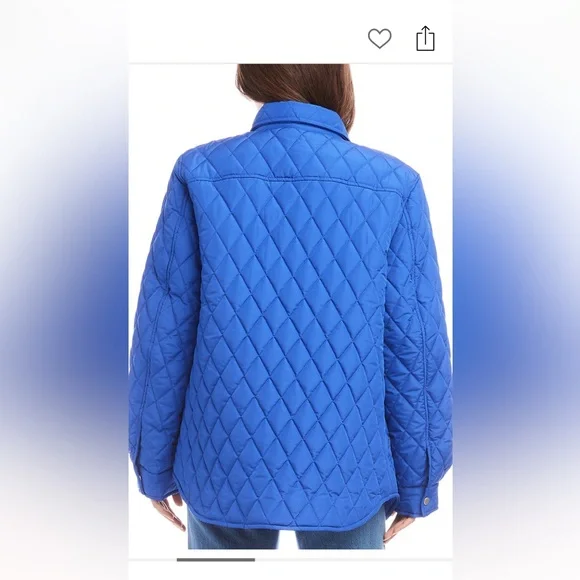 Karen Kane Royal Blue Quilted Jacket - Picture 4 of 5